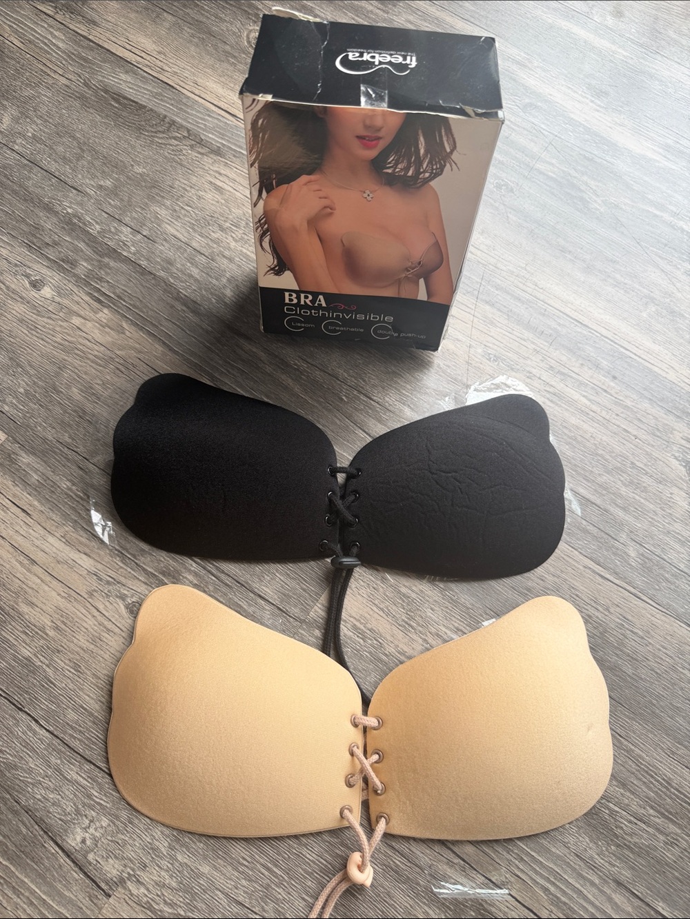 Freebra Invisible Bra Set of 2 Size B